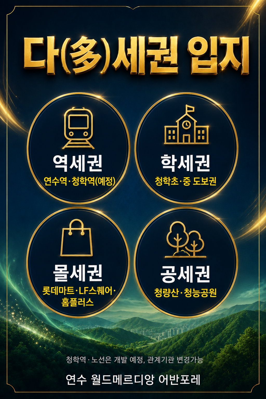 다세권 입지 — 역·학·몰·공세권
